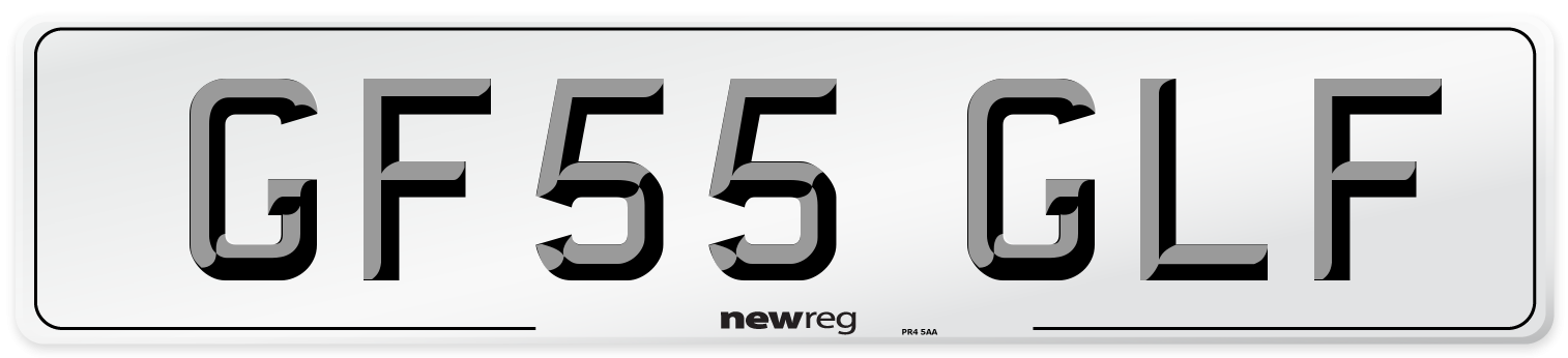 GF55 GLF Number Plate from New Reg